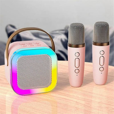 K12 Mini Audio Microphone Karaoke Family Wireless Bluetooth Speaker - (Get Writing Tablet Free)