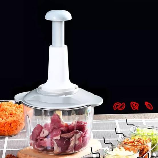 Multi purpose Hand Press Vegetable and Meat Chopper With Mixer