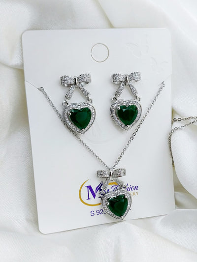 Beautiful Pendant Necklace and Earrings in 8 Different Designs
