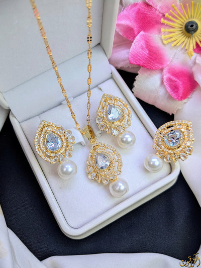 Premium Quality Zircon 3in1 Sets, Exquisite Design