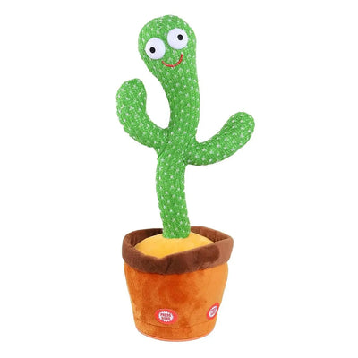 Dancing Cactus Toy with Recording – Rechargeable & Talking Cactus with Box
