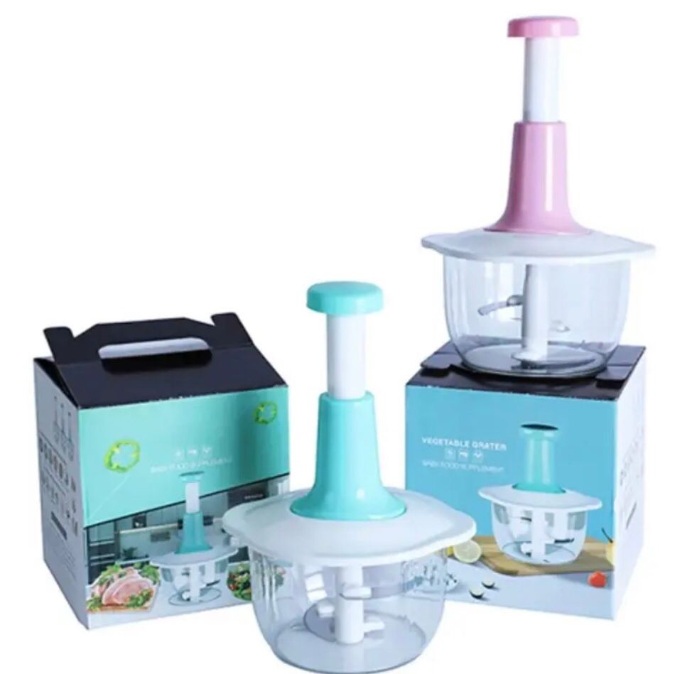 Multi purpose Hand Press Vegetable and Meat Chopper With Mixer