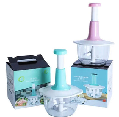 Multi purpose Hand Press Vegetable and Meat Chopper With Mixer