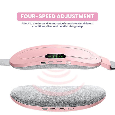 Period Cramps Pain Relief Menstural Heating Belt – Soothing Heat and Vibration Therapy (Ice Roller Free)