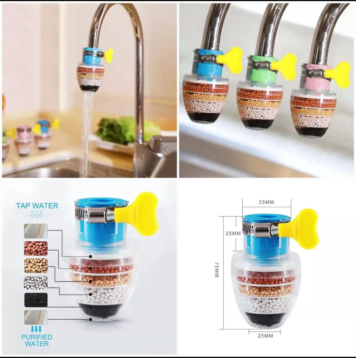 Kitchen 5 Layer Water Purifier Faucet