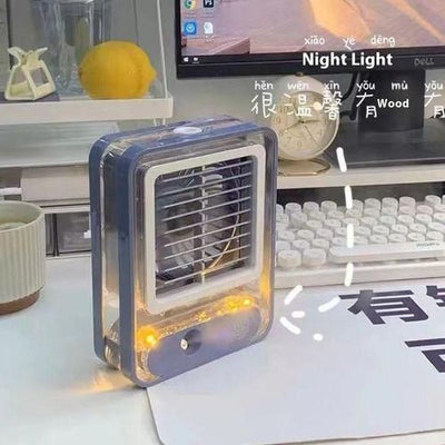 Summer Cooling Humidifying Fan Silent Mist Fan For Office Bedroom