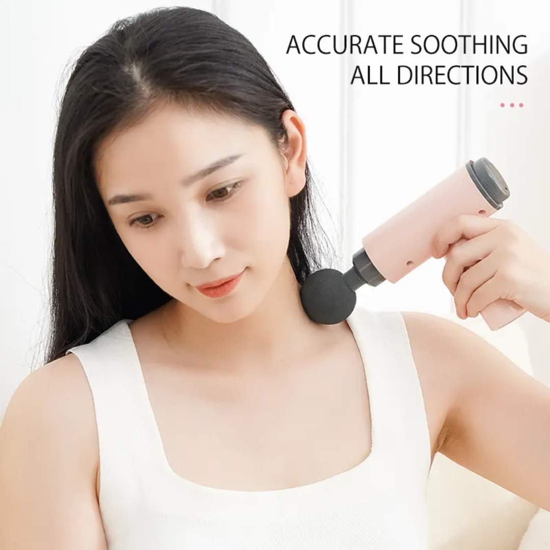 KK Trader | 5 in 1 Multifunctional Heavy Motor Rechargeable Imported Massage Gun – Deep Tissue Relief & Full Body Relaxation